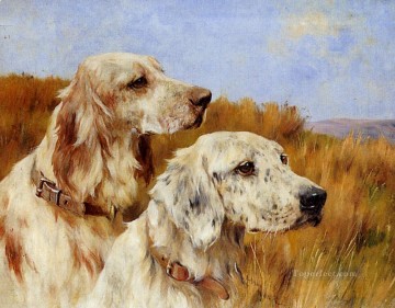 トゥー セッター アーサー ウォードル犬 Oil Paintings